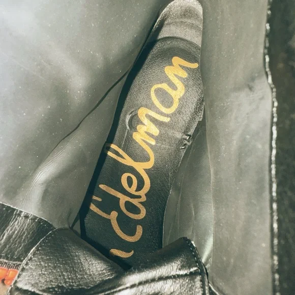 Black and Orange Ankle Boots - Picture 8 of 13